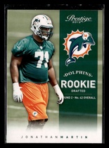 2012 Panini Prestige #228 Jonathan Martin