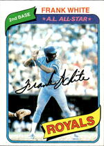 1980 Topps Base Set #45 Frank White