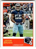 2019 Score Base Set #80 Jayon Brown