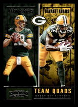 2017 Panini Contenders Team Quads #TQ-4 Aaron Rodgers|Clay Matthews|Davante Adams|Randall Cobb