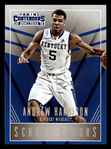 2015 Panini Contenders Draft Picks School Colors #3 Andrew Harrison