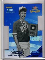 2013 Panini USA Baseball Champions Legends Certified Die-Cut Mirror Blue #25 Mike Mussina