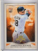 2015 Panini Diamond Kings Rookie Short Print Variations #155 Christian Walker