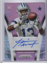 2014 Panini Prizm Rookie Autos Prizm Pink #AR-LW Ldamian Washington