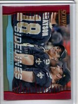 2016 Score Sidelines Red Foil #9 Drew Brees