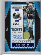 2016 Panini Rookies & Stars Ticket Masters True Blue #12 Cam Newton