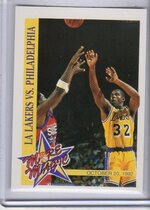 1992 NBA Hoops More Magic Moments #MM2 L.A. vs 76ers