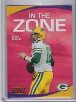 2020 Score In the Zone Gold #13 Aaron Rodgers