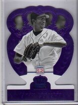 2015 Panini Cooperstown HOF Crown Royale Die-Cut Purple #73 Pedro Martinez