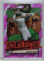 2021 Donruss Unleashed Pink Fireworks #8 Aaron Judge