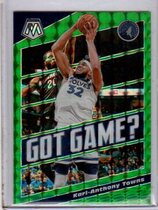 2019 Panini Mosaic Got Game Green #20 Karl-Anthony Towns