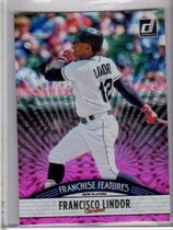 2019 Donruss Franchise Features Pink Firework #FF2 Fernando Tatis Jr.|Francisco Lindor