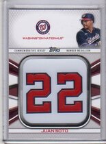 2022 Topps Player Jersey Number Medallion Commemorative Relics #JNM-JS Juan Soto
