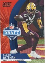2021 Score NFL Draft #D9 Rashod Bateman