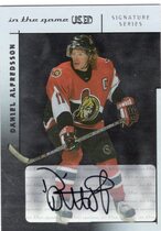 2003 ITG Used Signature Series Autos #A-DH Daniel Alfredsson