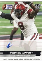 2022 Pro Set Draft Autos #PSA-PW1 Perrion Winfrey
