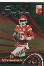 2022 Donruss Elite Full Throttle Green #13 Patrick Mahomes Ii