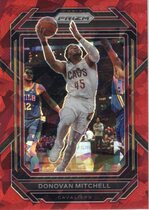 2022 Panini Prizm Red Ice Prizm #66 Donovan Mitchell