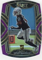 2020 Panini Select Purple Die-Cut Prizm #258 Henry Ruggs