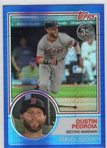 2018 Topps Update 1983 Topps Silver Blue #130 Dustin Pedroia
