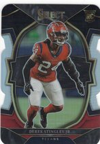 2022 Panini Select Black & Red Die-Cut Prizm #48 Derek Stingley Jr.