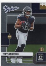 2022 Donruss Optic The Rookies #TR-10 Treylon Burks