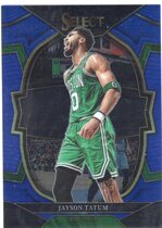 2022 Panini Select Blue #55 Jayson Tatum