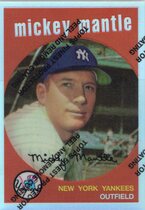 1996 Topps Mickey Mantle Commemorative Finest Refractors #9 Mickey Mantle