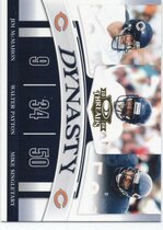 2008 Donruss Threads Dynasty #D-7 Jim McMahon|Walter Payton|Mike Singletary
