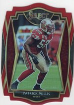 2020 Panini Select Red Die-Cut Prizm #134 Patrick Willis