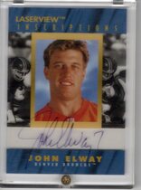 1996 Pinnacle Laser View Inscriptions #5 John Elway