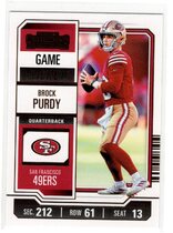 2023 Panini Contenders Game Ticket Bronze #86 Brock Purdy