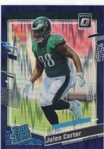 2023 Donruss Optic Purple Shock #281 Jalen Carter
