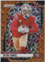 2024 Panini Prizm Orange Lazer Prizm #252 Deebo Samuel