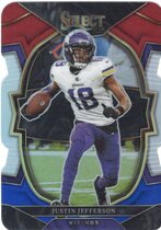 2022 Panini Select Red & Blue Die-Cut Prizm #50 Justin Jefferson