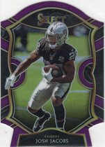 2020 Panini Select Purple Die-Cut Prizm #33 Josh Jacobs