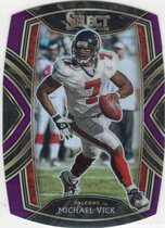 2020 Panini Select Purple Die-Cut Prizm #217 Michael Vick