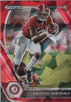 2021 Panini Prizm Draft Picks Red Ice Prizm #143 Patrick Surtain