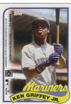 2023 Topps Archives 1989 Topps Doubleheaders #89DH-13 Julio Rodriguez|Ken Griffey Jr
