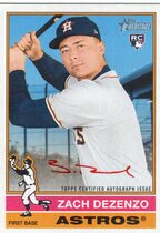 2025 Topps Heritage Real One Autos Special Edition Red Ink #ROA-ZD Zach Dezenzo