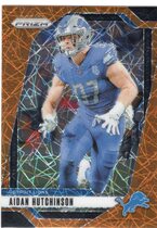 2024 Panini Prizm Orange Lazer Prizm #97 Aidan Hutchinson