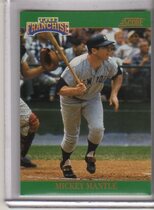 1992 Score Franchise #2 Mickey Mantle