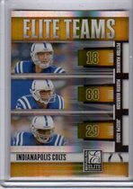2007 Donruss Elite Teams Gold #11 Addai|Harrison|Manning