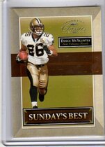 2007 Donruss Classics Sunday's Best Silver #18 Deuce McAllister