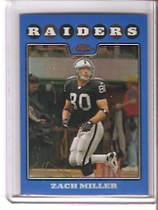 2008 Topps Chrome Blue Refractors #TC105 Zach Miller