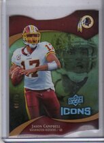 2009 Upper Deck Icons Gold Holofoil Die Cut #13 Jason Campbell