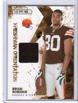 2009 Donruss Rookies & Stars Freshman Orientation Mat. Jerseys #19 Brian Robiskie