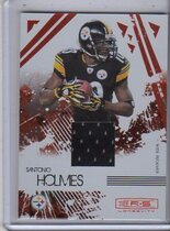 2009 Donruss Rookies & Stars Longevity Materials Ruby #78 Santonio Holmes