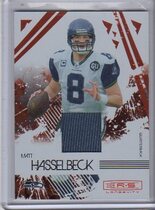 2009 Donruss Rookies & Stars Longevity Materials Ruby #88 Matt Hasselbeck