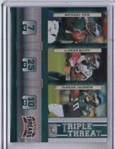 2011 Panini Threads Triple Threat Holofoil #4 Desean Jackson|Lesean Mccoy|Michael Vick
